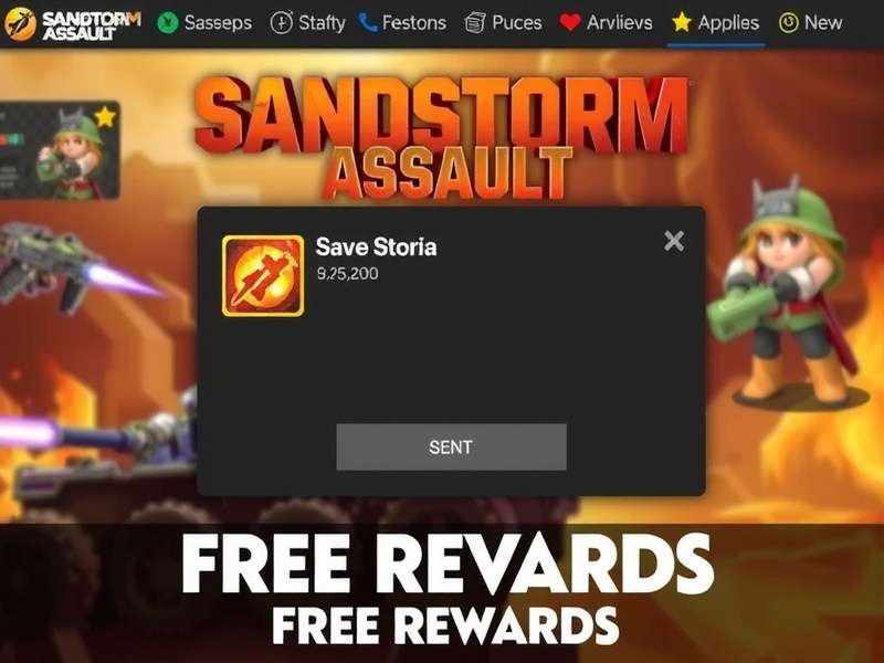 Free Rewards in Sandstorm Assault